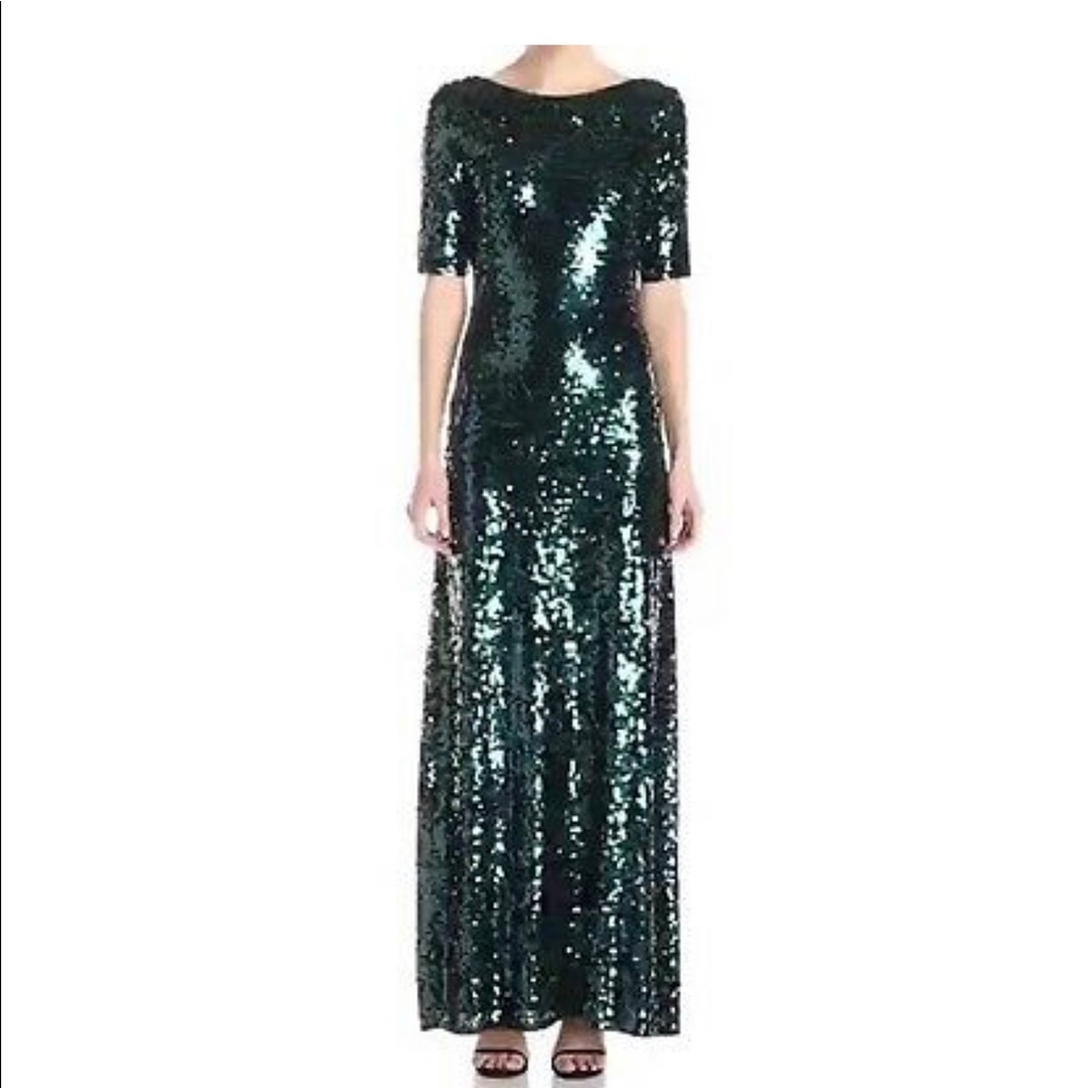 BCBG dark blue sequin dress
